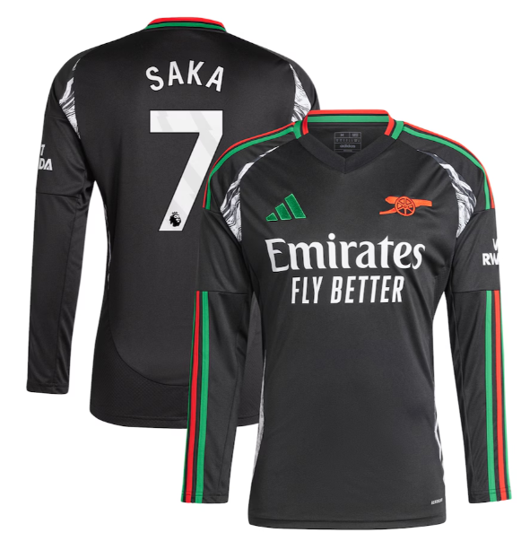 new Long sleeved Arsenal  jersey 2024 2025  Home and away New adult 24 25Juventus soccer jersey 10-20 days. It will arrive in your country