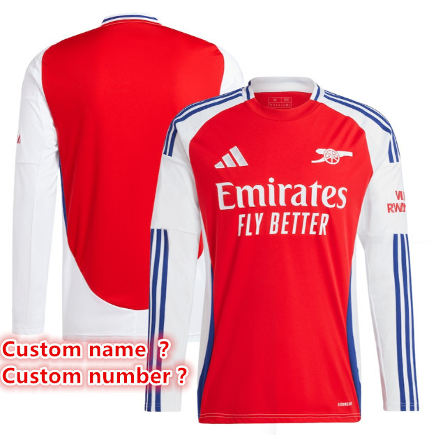 new Long sleeved Arsenal  jersey 2024 2025  Home and away New adult 24 25Juventus soccer jersey 10-20 days. It will arrive in your country