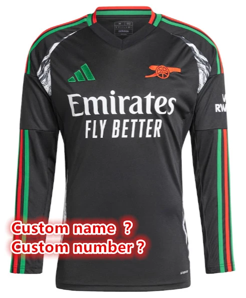 new Long sleeved Arsenal  jersey 2024 2025  Home and away New adult 24 25Juventus soccer jersey 10-20 days. It will arrive in your country