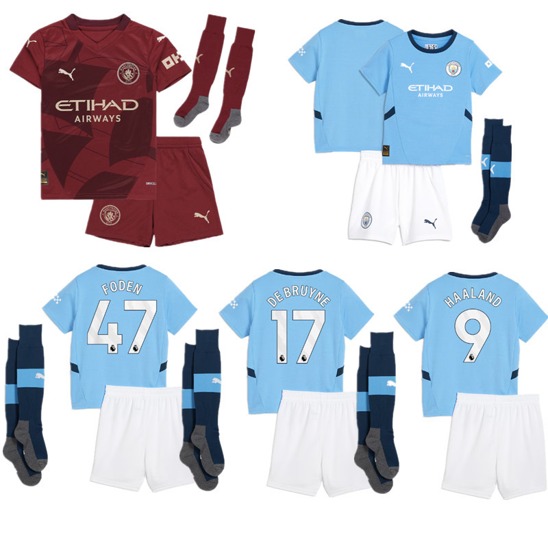 24 25 new Manchester City child jersey 2024 2025 adult kit kids kit  Home and away New adult 24 25 Manchester City   soccer jersey 10-20 days. It will arrive in your country