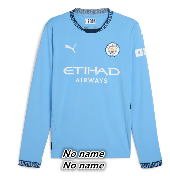 long sleeve Manchester City jersey adult Home and away New  24 25 Manchester City jersey 10-20 days. It will arrive in your country
