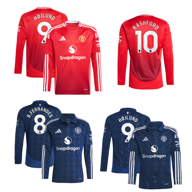 long sleeve Manchester United jersey adult Home and away New  24 25 Manchester Unitedsoccer jersey 10-20 days. It will arrive in your country