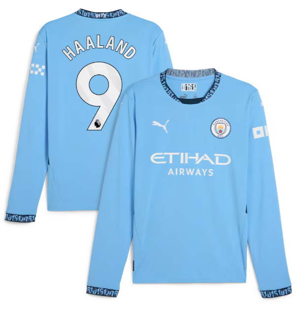 long sleeve Manchester City jersey adult Home and away New  24 25 Manchester City jersey 10-20 days. It will arrive in your country