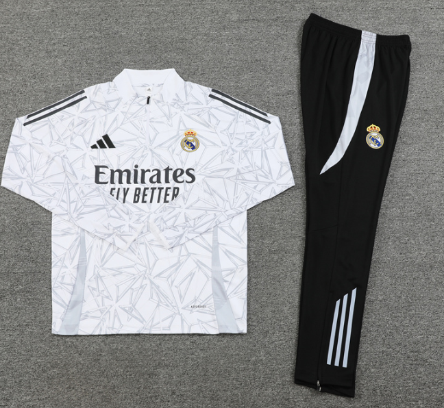 Real madrid  training coat jacket  jersey kids kit adult kit New 24 25 Real madrid soccer jersey 10-20 days. It will arrive in your country