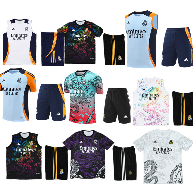 kids kit New training Real madrid jersey adult kit Home and away New adult 24 25 Real madrid soccer jersey 10-20 days. It will arrive in your country