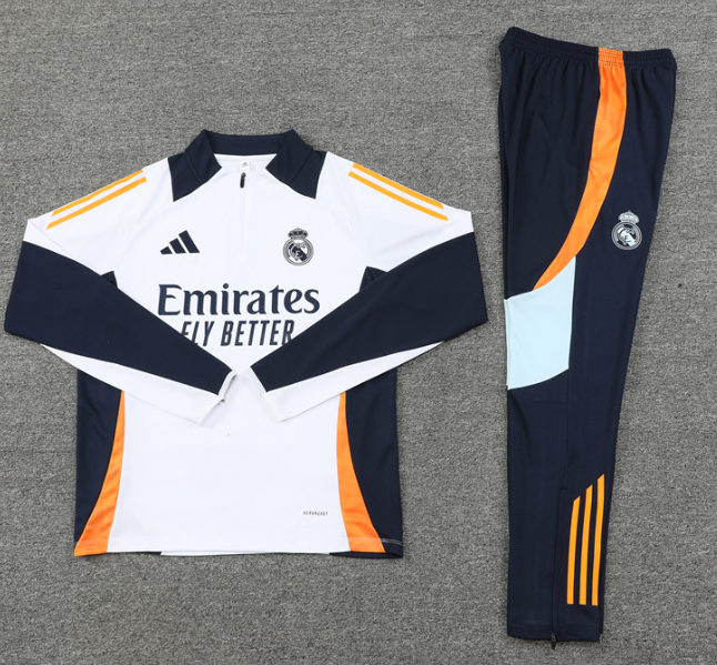 Real madrid  training coat jacket  jersey kids kit adult kit New 24 25 Real madrid soccer jersey 10-20 days. It will arrive in your country
