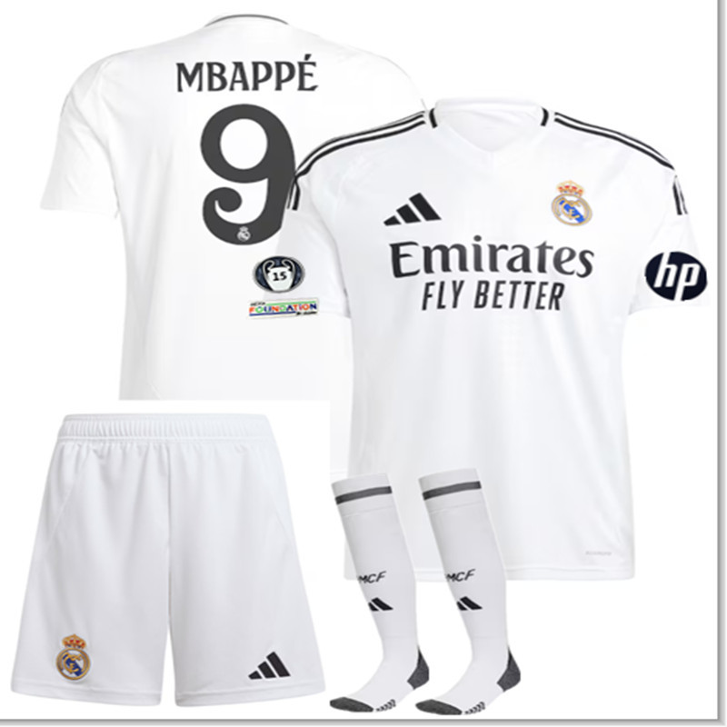 24 25 new Real Madrid child jersey 2024 2025 adult kit kids kit  Home and away New adult 24 25 Real Madrid soccer jersey 10-20 days. It will arrive in your country