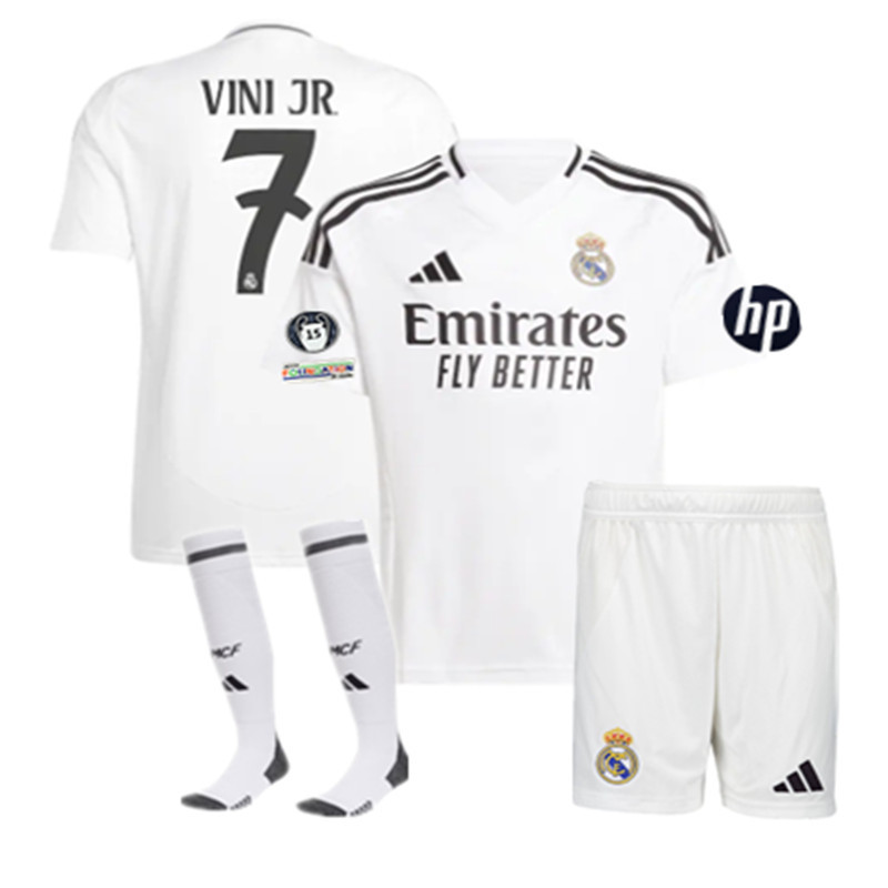 24 25 new Real Madrid child jersey 2024 2025 adult kit kids kit  Home and away New adult 24 25 Real Madrid soccer jersey 10-20 days. It will arrive in your country