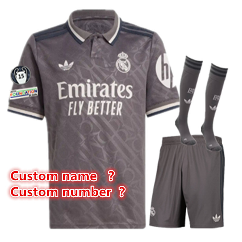 new Real Madrid child jersey 2024 2025 adult kit kids kit  Home Third away New adult 2024 2025 Real Madrid soccer jersey 10-20 days. It will arrive in your country