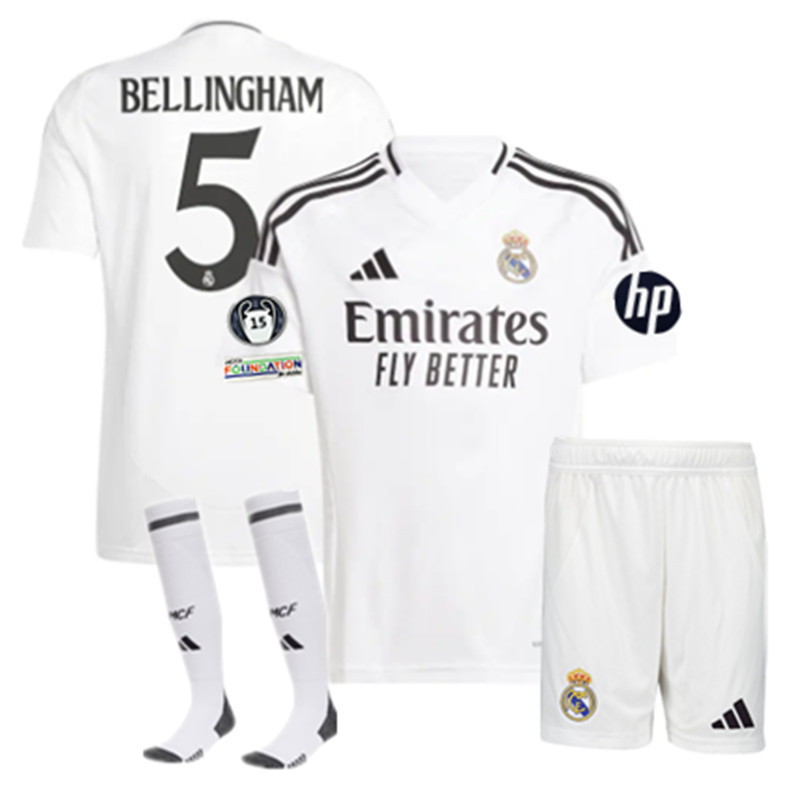 24 25 new Real Madrid child jersey 2024 2025 adult kit kids kit  Home and away New adult 24 25 Real Madrid soccer jersey 10-20 days. It will arrive in your country