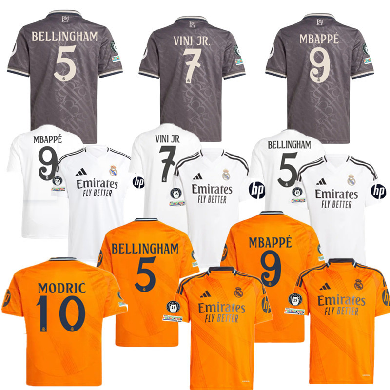 New Real Madrid jersey Home away 3rd 24 25 Real Madrid soccer jersey 10-20 days. It will arrive in your country
