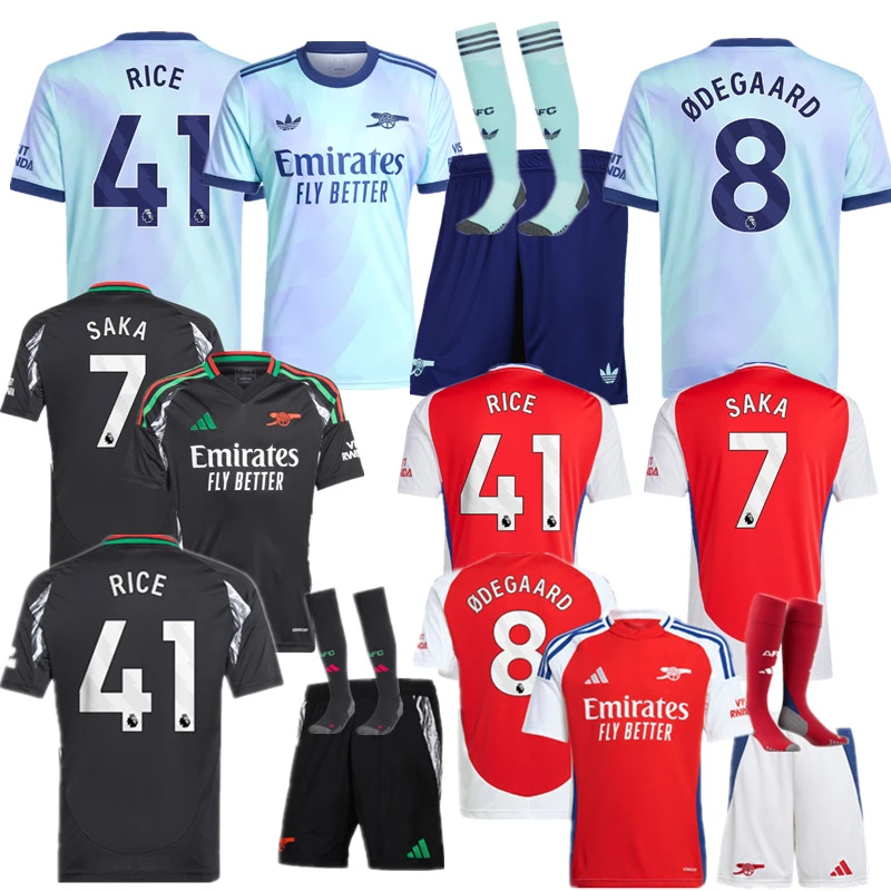 24 25 new Arsenal child jersey 2024 2025 adult kit kids kit  Home and away New adult 24 25 Arsenal soccer jersey 10-20 days. It will arrive in your country