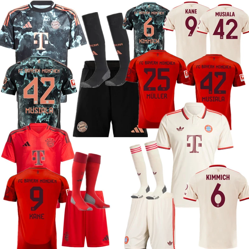 Bayern Munich child jersey 2024 2025 adult kit  kids kit  Home Third away New adult 2024 2025 Bayern Munich soccer jersey 10-20 days. It will arrive in your country