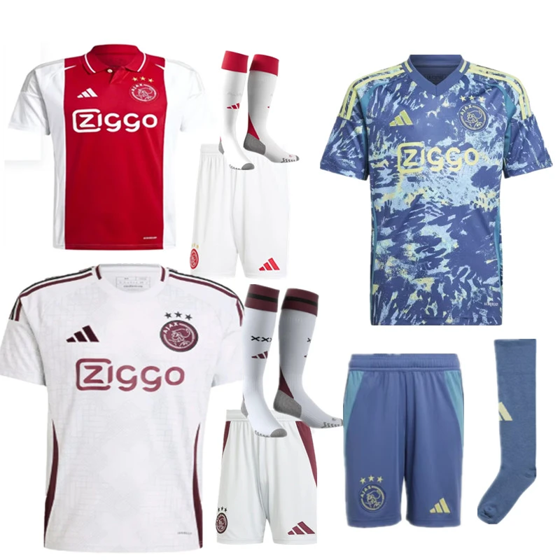 New  Ajax jersey adult kit kids kit  Home away 3rd jersey  24 25 Ajax soccer jersey 10-20 days. It will arrive in your country