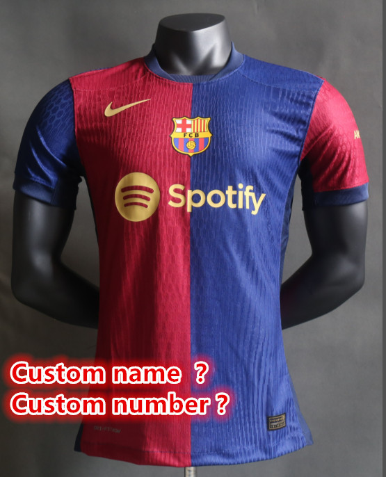 Player edition Barcelona jersey 2024 2025  Home and away New adult 24 25 Barcelona soccer jersey 10-20 days. It will arrive in your country