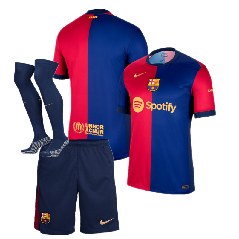 24 25 new Barcelona child jersey 2024 2025 adult kit kids kit  Home and away New adult 24 25 Barcelona soccer jersey 10-20 days. It will arrive in your country