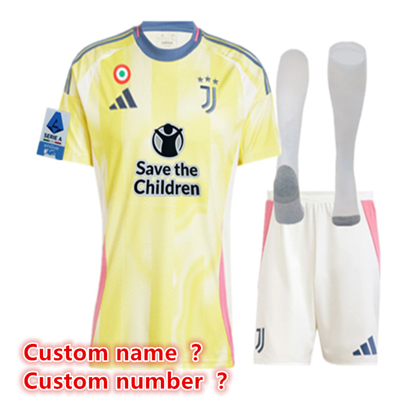 Juventus child jersey 2024 2025 adult kit kids kit  Home Third away New adult 24 25 Juventus soccer jersey 10-20 days. It will arrive in your country