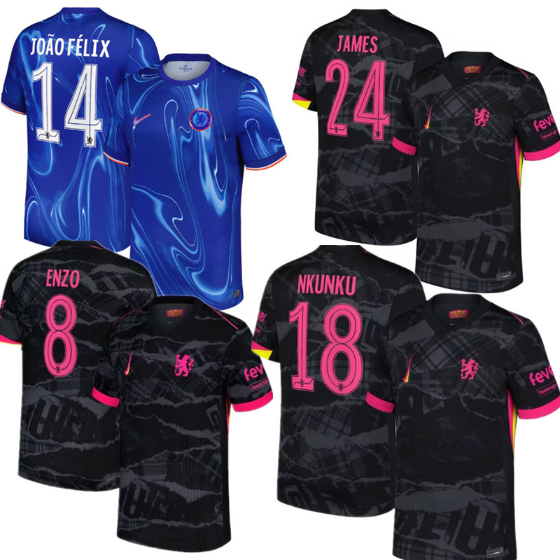 Chelsea jersey 2024 2025  Home Third away New adult 24 25 Chelsea soccer jersey 10-20 days. It will arrive in your country