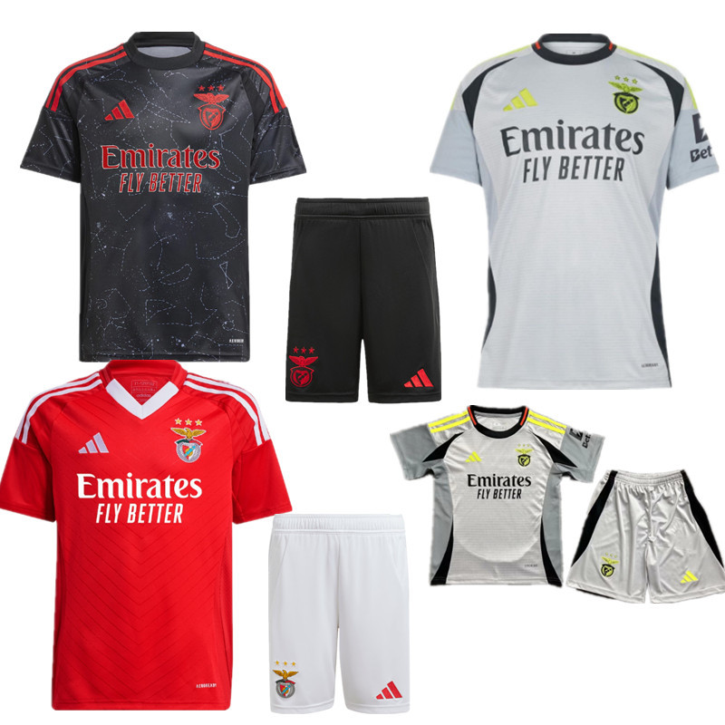 24 25 Benfica jersey  adult kit kids kit Home Third away New  2024 2025 Benfica soccer jersey 10-20 days. It will arrive in your country