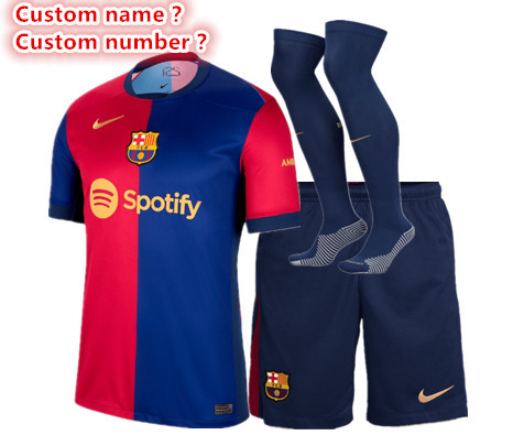 24 25 new Barcelona child jersey 2024 2025 adult kit kids kit  Home and away New adult 24 25 Barcelona soccer jersey 10-20 days. It will arrive in your country