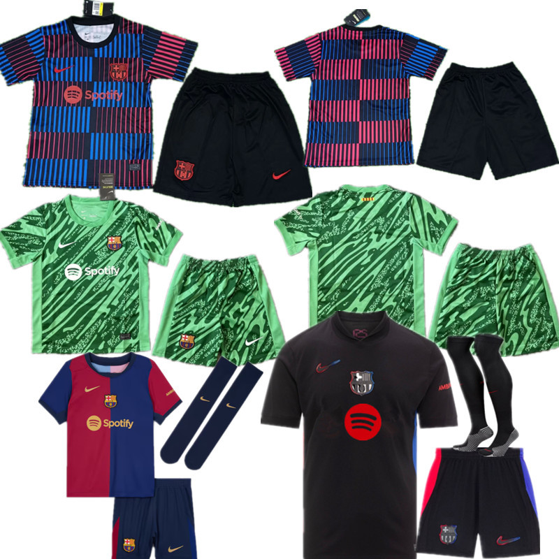 24 25 new Barcelona  jersey 2024 2025 adult kit kids kit  Home and away New adult child kit 24 25 Barcelona soccer jersey 10-20 days. It will arrive in your country