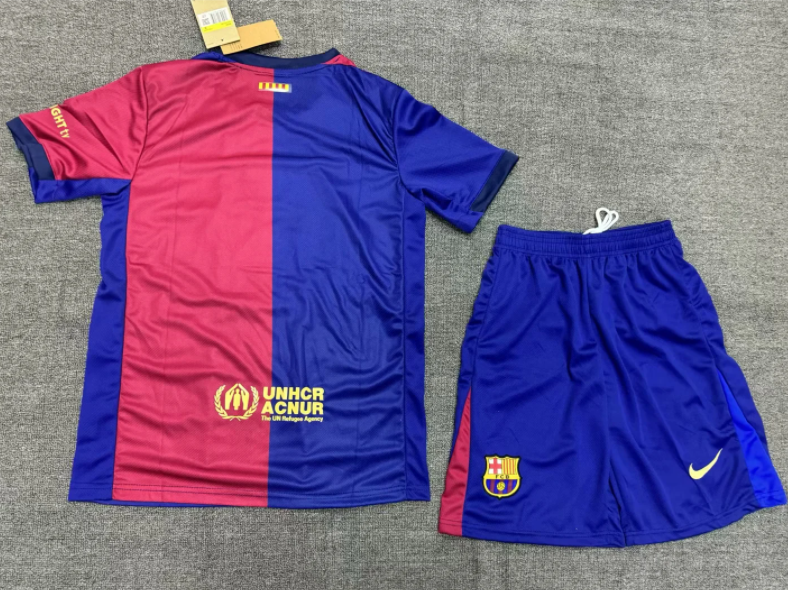 24 25 new Barcelona child jersey 2024 2025 adult kit kids kit  Home and away New adult 24 25 Barcelona soccer jersey 10-20 days. It will arrive in your country