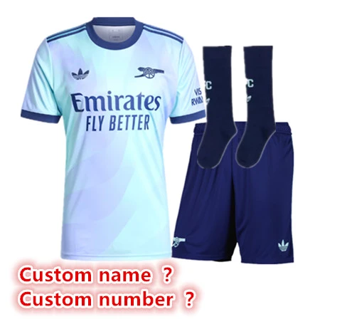 24 25 new Arsenal child jersey 2024 2025 adult kit kids kit  Home and away New adult 24 25 Arsenal soccer jersey 10-20 days. It will arrive in your country