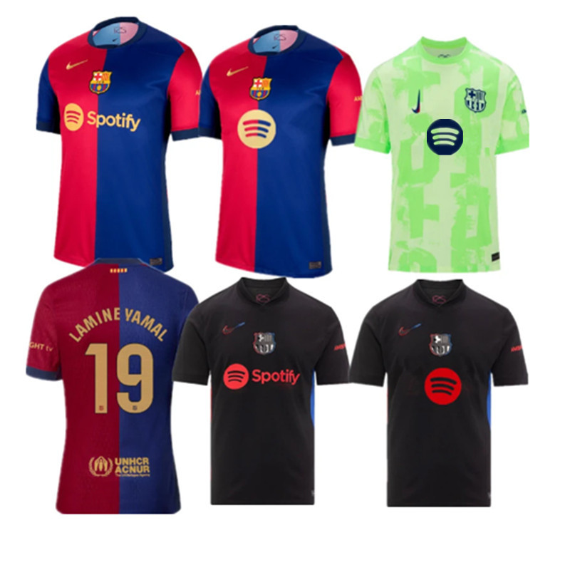 Barcelona jersey  Home and away New adult 24 25 Barcelona soccer jersey 10-20 days. It will arrive in your country