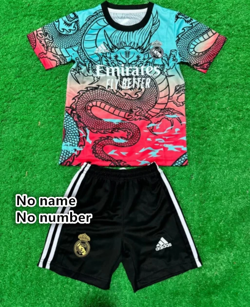 Real Madrid jersey kids kit Home Third away child jersey New 2024 2025 Real Madrid soccer child jersey 10-20 days. It will arrive in your country