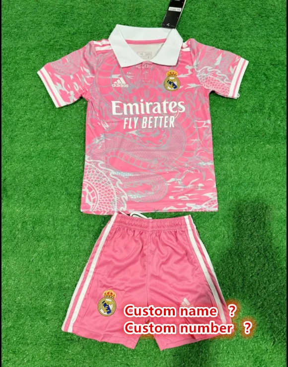 Real Madrid jersey kids kit Home Third away child jersey New 2024 2025 Real Madrid soccer child jersey 10-20 days. It will arrive in your country