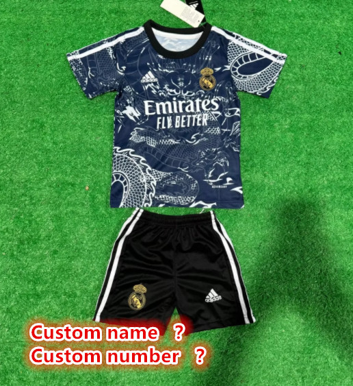 Real Madrid jersey kids kit Home Third away child jersey New 2024 2025 Real Madrid soccer child jersey 10-20 days. It will arrive in your country