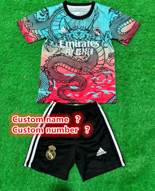 Real Madrid jersey kids kit Home Third away child jersey New 2024 2025 Real Madrid soccer child jersey 10-20 days. It will arrive in your country