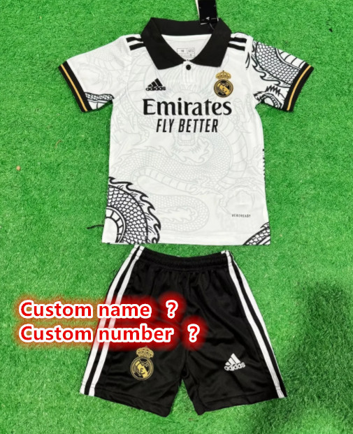 Real Madrid jersey kids kit Home Third away child jersey New 2024 2025 Real Madrid soccer child jersey 10-20 days. It will arrive in your country