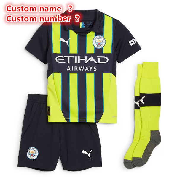 24 25 new Manchester City child jersey 2024 2025 adult kit kids kit  Home and away New adult 24 25 Manchester City   soccer jersey 10-20 days. It will arrive in your country