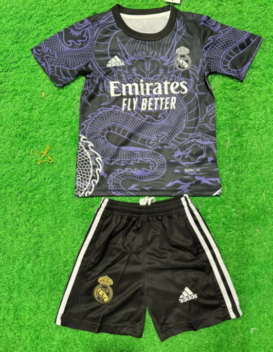 Real Madrid jersey kids kit Home Third away child jersey New 2024 2025 Real Madrid soccer child jersey 10-20 days. It will arrive in your country