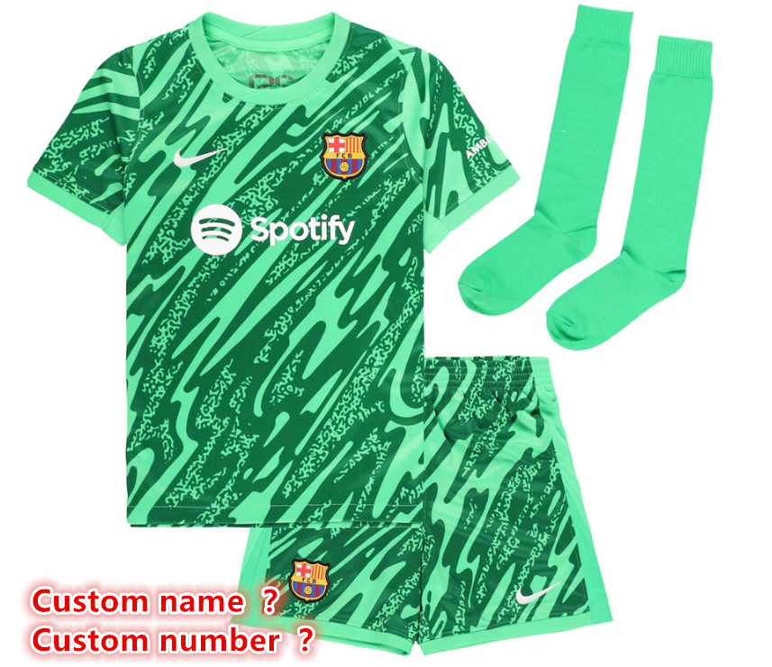 24 25 new Barcelona  jersey 2024 2025 adult kit kids kit  Home and away New adult child kit 24 25 Barcelona soccer jersey 10-20 days. It will arrive in your country