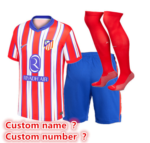 24 25 Atletico Madrid jersey adult kit  kids kit  Home Third away New adult 2024 2025 Atletico Madrid soccer jersey 10-20 days. It will arrive in your country