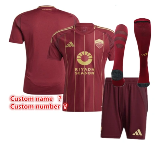 Roma jersey 2024 2025 adult kit kids kit Home Third away New adult 2024 2025 AS Roma soccer jersey 10-20 days. It will arrive in your country