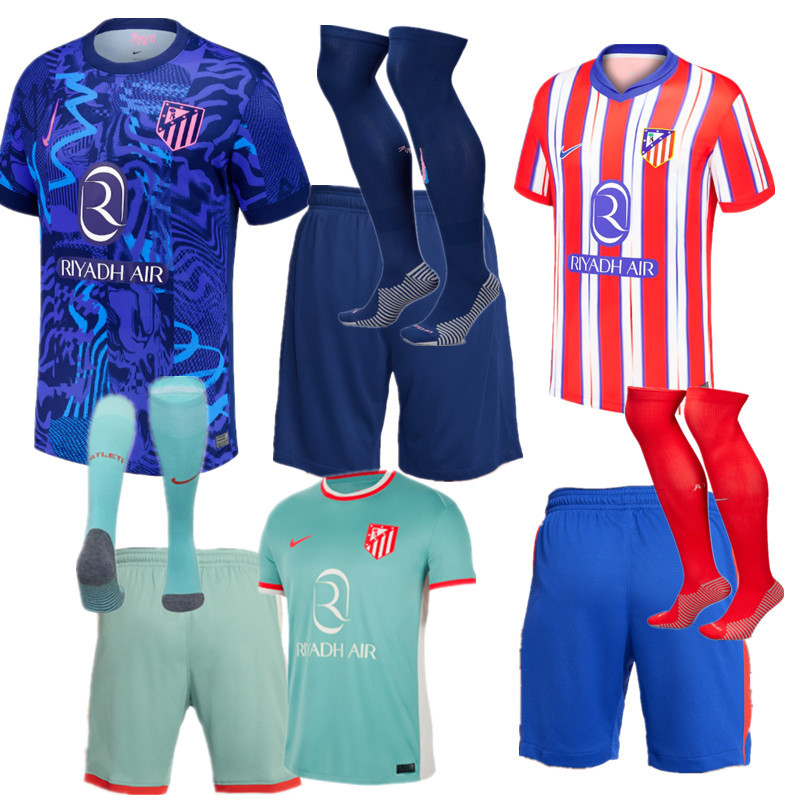 24 25 Atletico Madrid jersey adult kit  kids kit  Home Third away New adult 2024 2025 Atletico Madrid soccer jersey 10-20 days. It will arrive in your country
