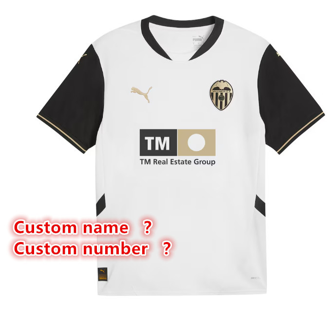 Valencia jersey 2024 - 25 Home and away New adult 24 25 Valencia soccer jersey 10-20 days. It will