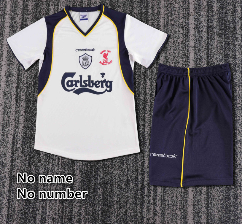 Retro jersey  Liverpool jersey kids kit Home Third away 1997-97 2001-02 1994-96 Liverpool Retrosoccer jersey 10-20 days. It will arrive in your country