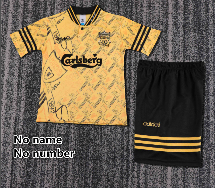 Retro jersey  Liverpool jersey kids kit Home Third away 1997-97 2001-02 1994-96 Liverpool Retrosoccer jersey 10-20 days. It will arrive in your country