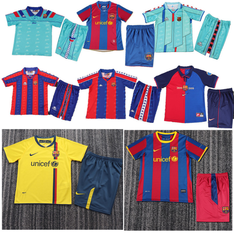 Retro jersey Barcelona jersey kids kit Home Third away 94-9514-15 1996-97 188-89 08-09 10-11 1992-95 13-14 Barcelona Retrosoccer jersey 10-20 days. It will arrive in your country