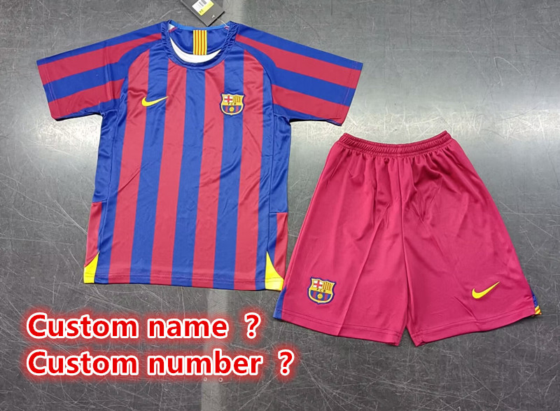 Retro jersey Barcelona jersey kids kit Home Third away 94-9514-15 1996-97 188-89 08-09 10-11 1992-95 13-14 Barcelona Retrosoccer jersey 10-20 days. It will arrive in your country