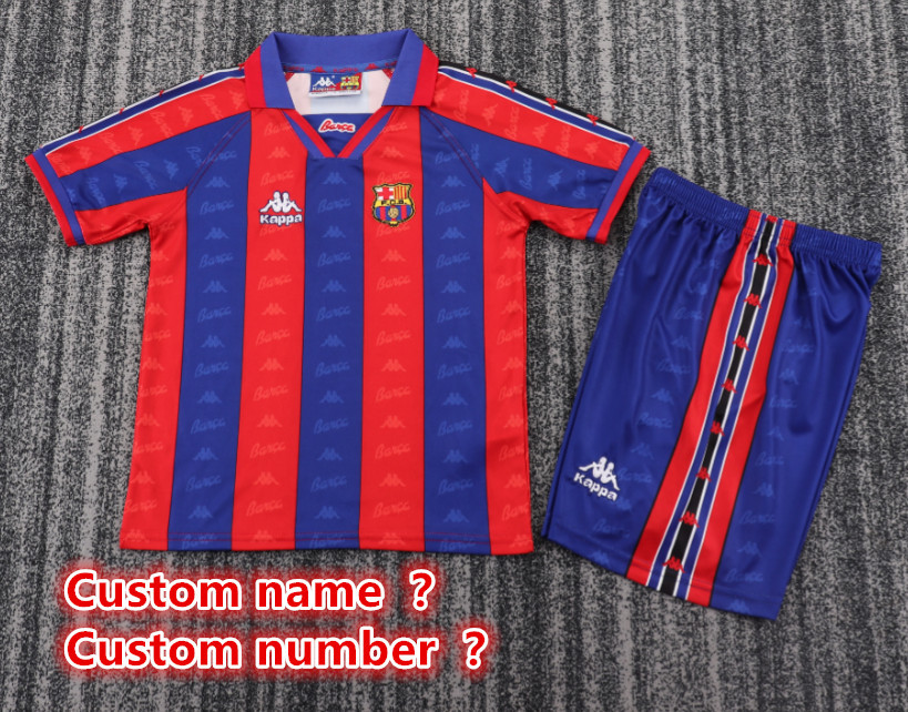 Retro jersey Barcelona jersey kids kit Home Third away 94-9514-15 1996-97 188-89 08-09 10-11 1992-95 13-14 Barcelona Retrosoccer jersey 10-20 days. It will arrive in your country