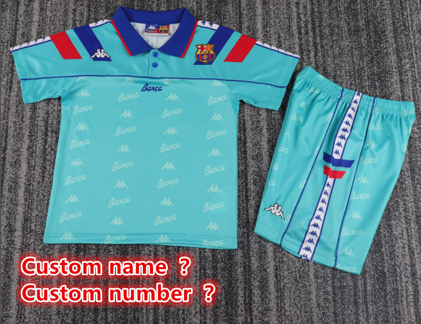 Retro jersey Barcelona jersey kids kit Home Third away 94-9514-15 1996-97 188-89 08-09 10-11 1992-95 13-14 Barcelona Retrosoccer jersey 10-20 days. It will arrive in your country