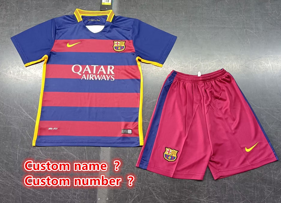Retro jersey Barcelona jersey kids kit Home Third away 94-9514-15 1996-97 188-89 08-09 10-11 1992-95 13-14 Barcelona Retrosoccer jersey 10-20 days. It will arrive in your country