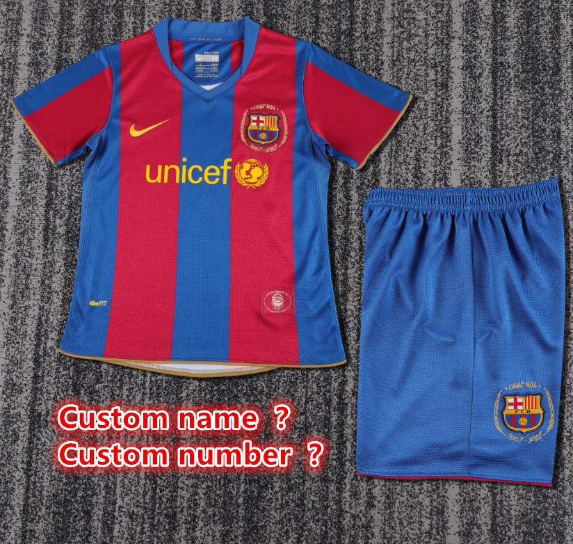 Retro jersey Barcelona jersey kids kit Home Third away 94-9514-15 1996-97 188-89 08-09 10-11 1992-95 13-14 Barcelona Retrosoccer jersey 10-20 days. It will arrive in your country