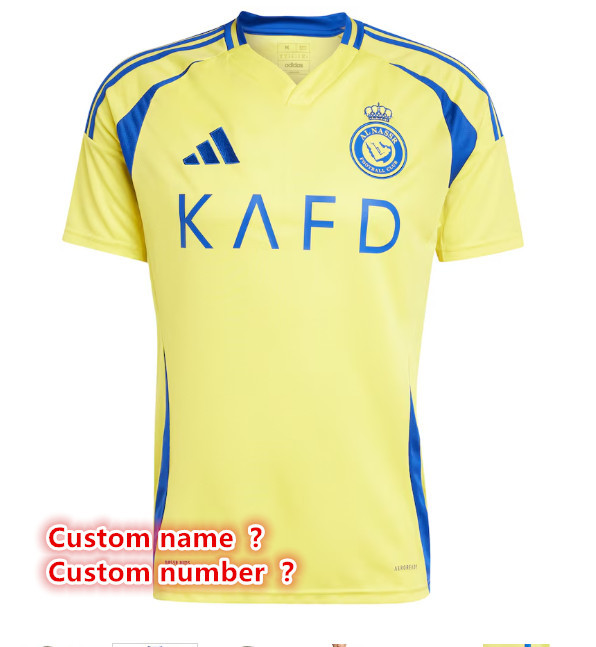 Al Nassr jersey 2024 2025 Home and away New adult 24 25  Al Nassr soccer jersey 10-20 days. It will