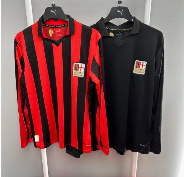125th anniversary of AC Milan  jersey 2024 2025 Home and away New adult 24 25 AC Milan soccer jersey 10-20 days. It will arrive in your country